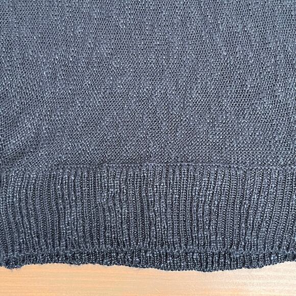 Pink Rose Open Knit Cowl Neck Navy Blue Sweater Vest NWT Size Small - Picture 7 of 16